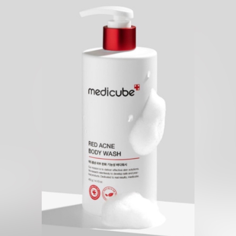 Medicube Red Acne Body Wash New Large Bottle 14.1 FL OZ AHA BHA PHA Niacinamide